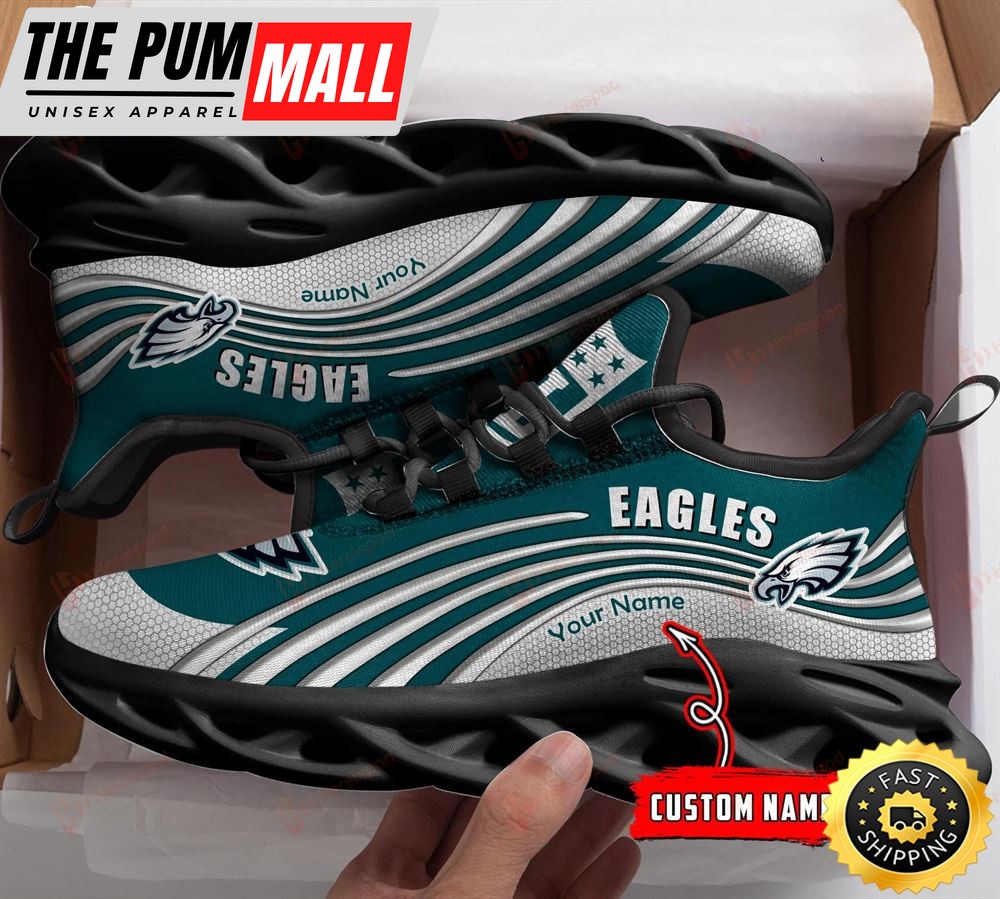 Philadelphia Eagles NFL Personalized Clunky Shoes Running Adults