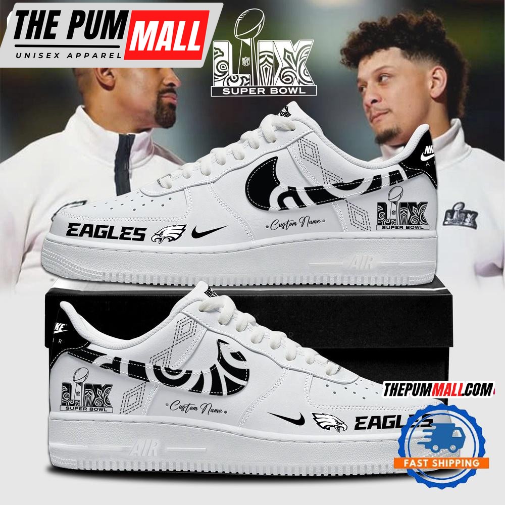 Philadelphia Eagles Super Bowl LIX Opening Night Air Force 1 Shoes Sneaker
