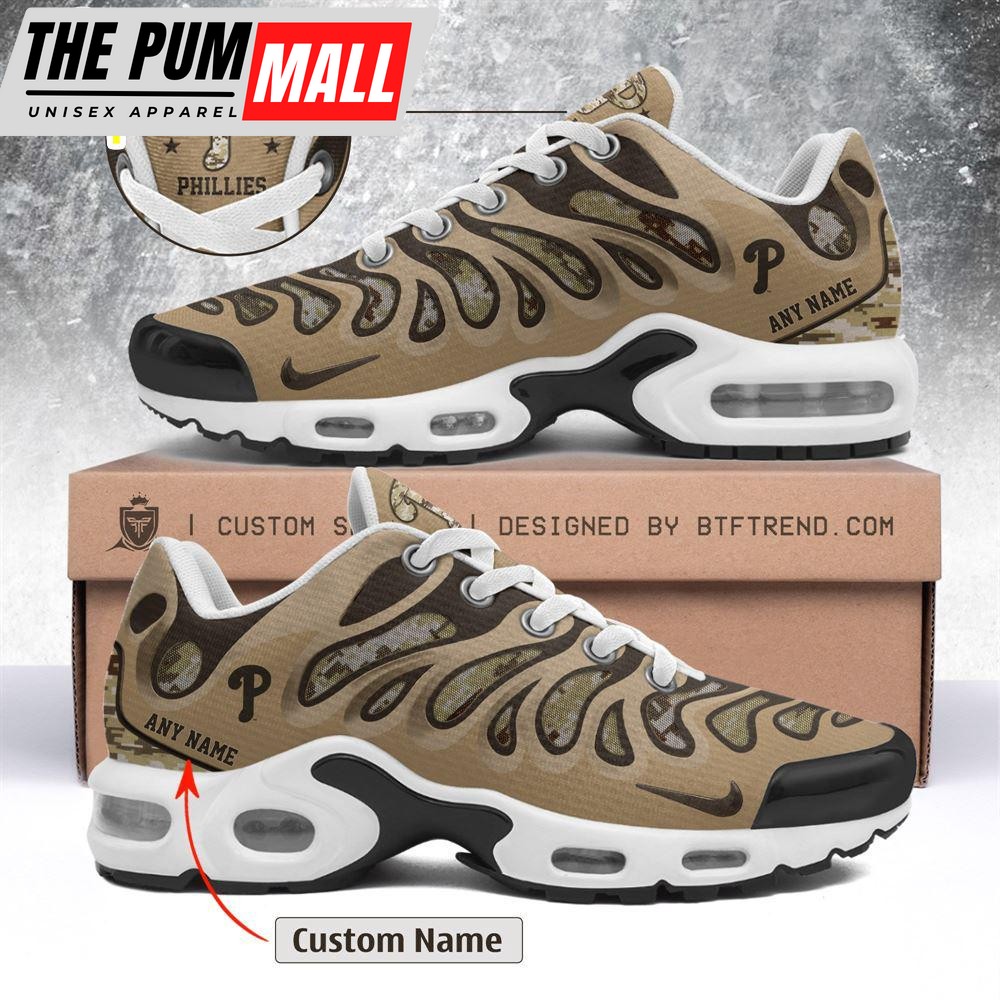 Philadelphia Phillies 2024 Armed Forces Day Shoes, Air Max Plus Shoes
