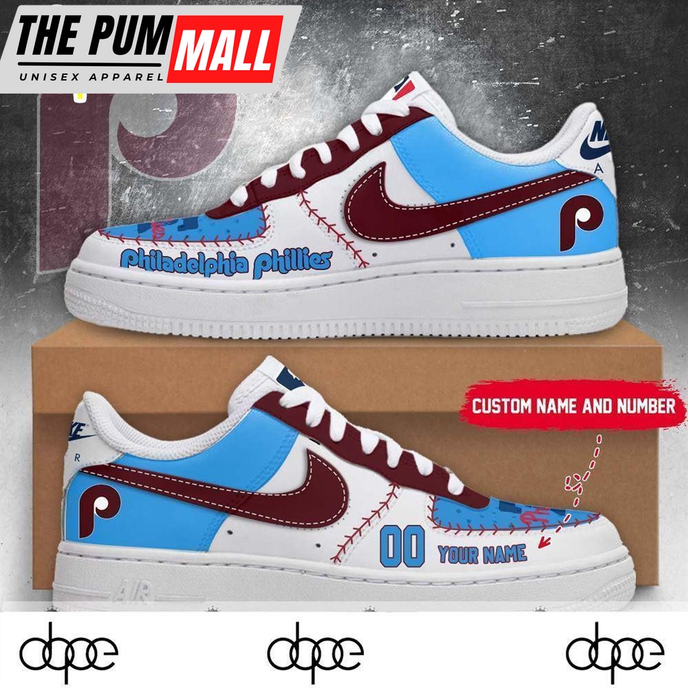 Philadelphia Phillies 2024 Number Af1 Sneaker
