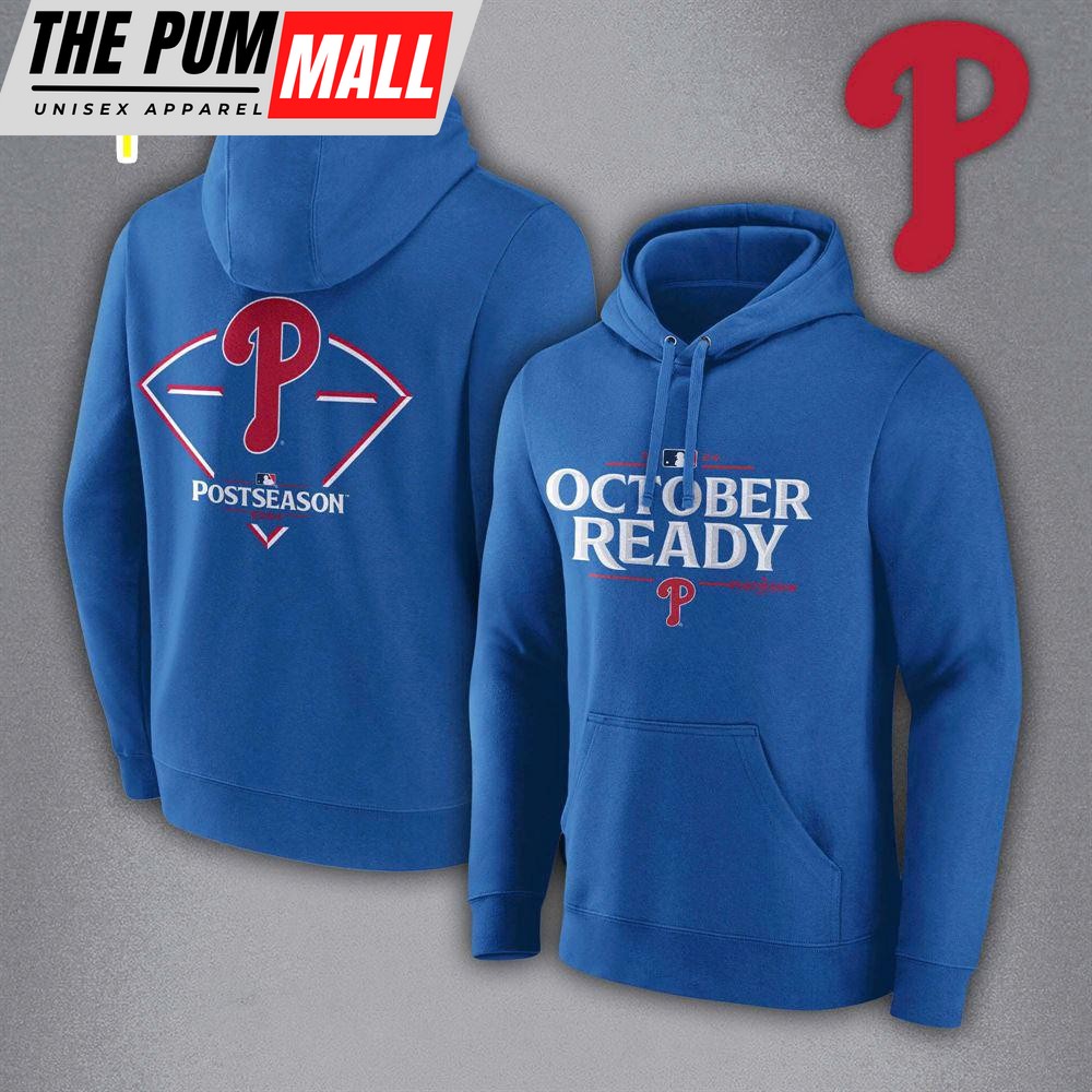 Philadelphia Phillies Royal 2024 MLB Postseason Locker Room Hoodie