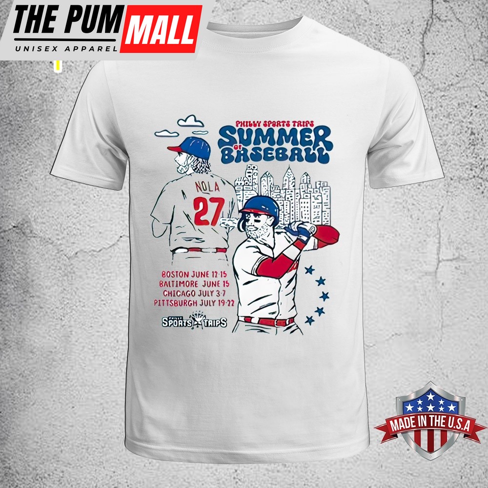 Philly Sports Trips Summer Of Baseball 2025 Unisex T-Shirt