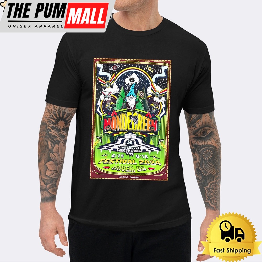 Phish Mondegreen August 15-18 2024 The Woodlands in Dover DE Unisex T-Shirt