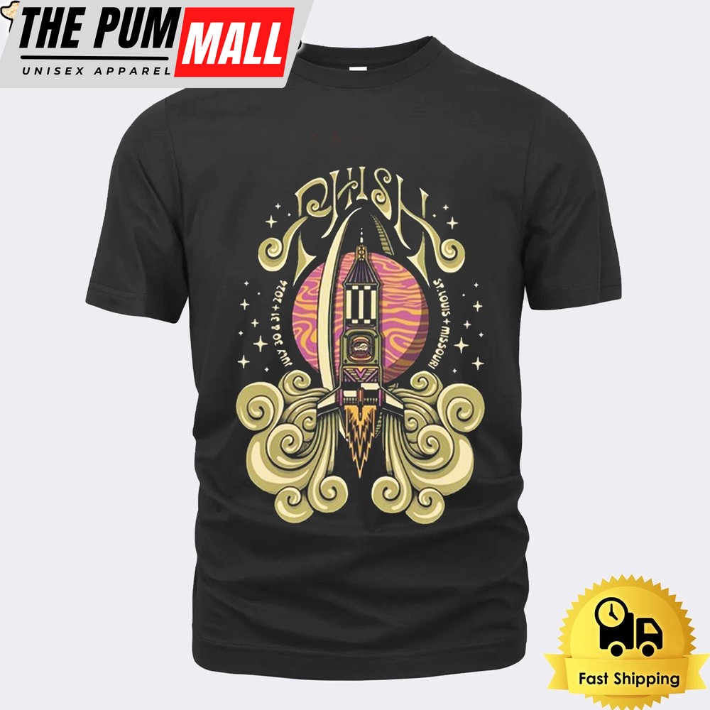 Phish Tour At Chaifetz Arena St Louis MO On July 30-31 2024 Unisex T-Shirt