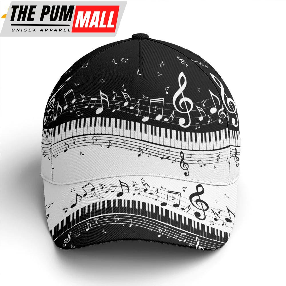 Piano Music Vector Classic Baseball Cap