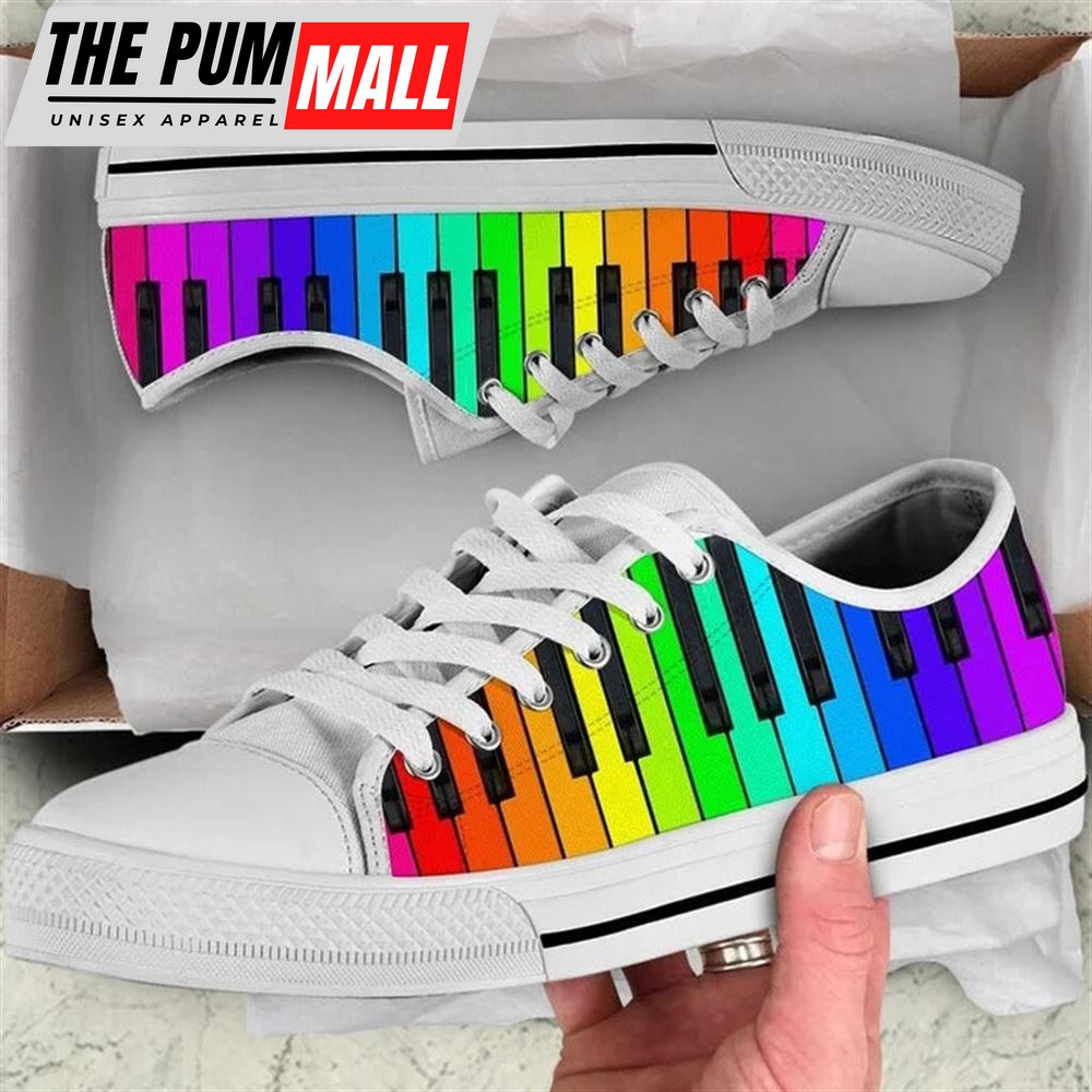 piano-rainbow-color-canvas-low-top-shoes-low-top-shoes-mens-women-ainxm35p Piano Rainbow Color Canvas Low Top Shoes – Low Top Shoes Mens, Women