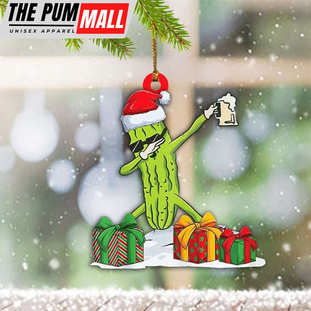 Pickle Christmas Ornament Dabbing Pickle Funny Christmas Ornament 2023 Ideas Limited Edition