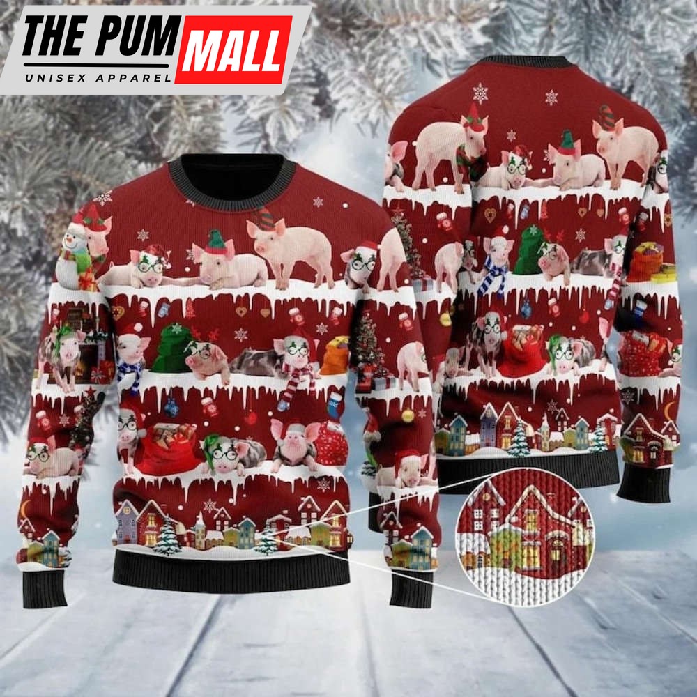 Pig Ugly Christmas Sweater, Ugly Christmas Sweater For Men Women