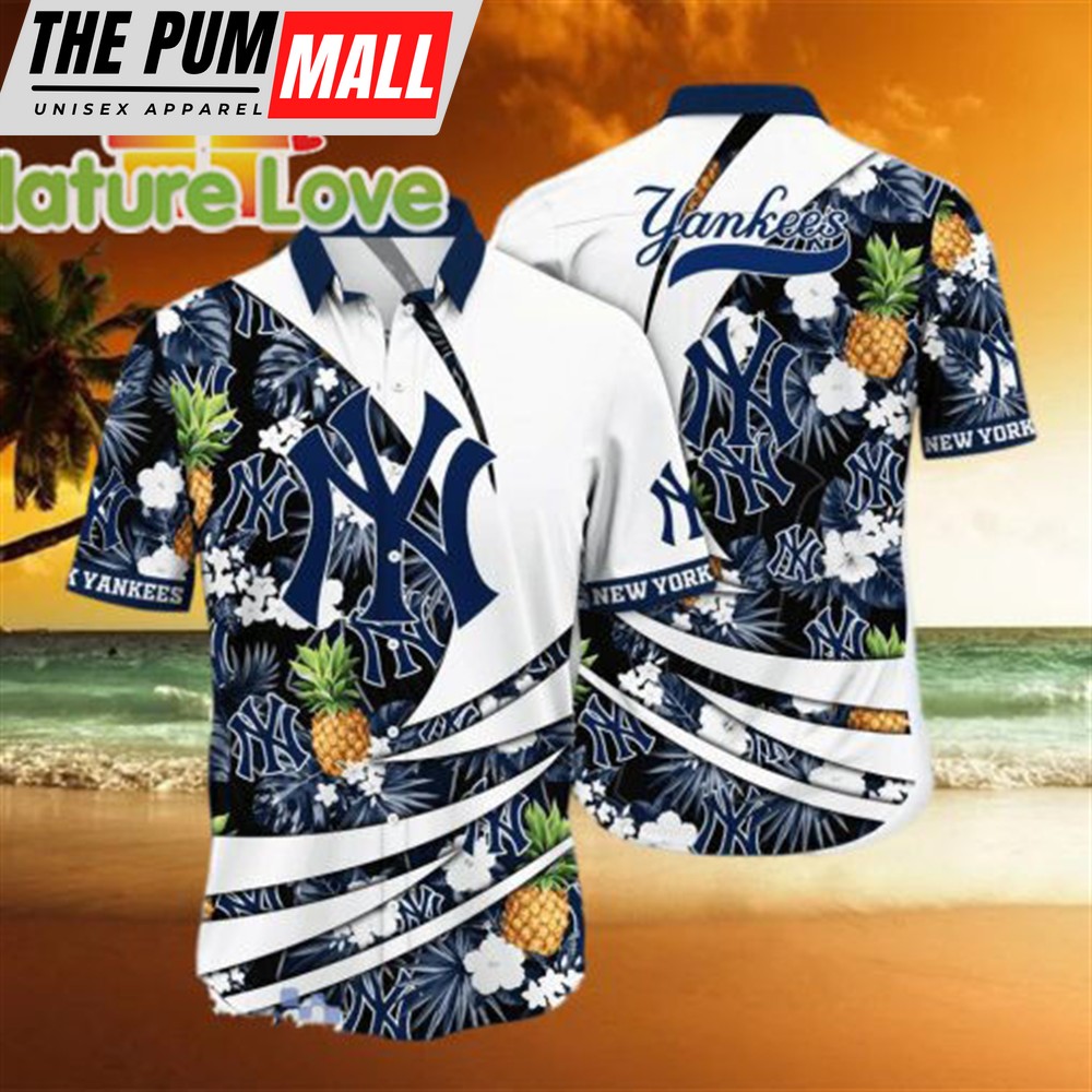 Pineapple New York Yankees MLB Tropical Hawaiian Shirt