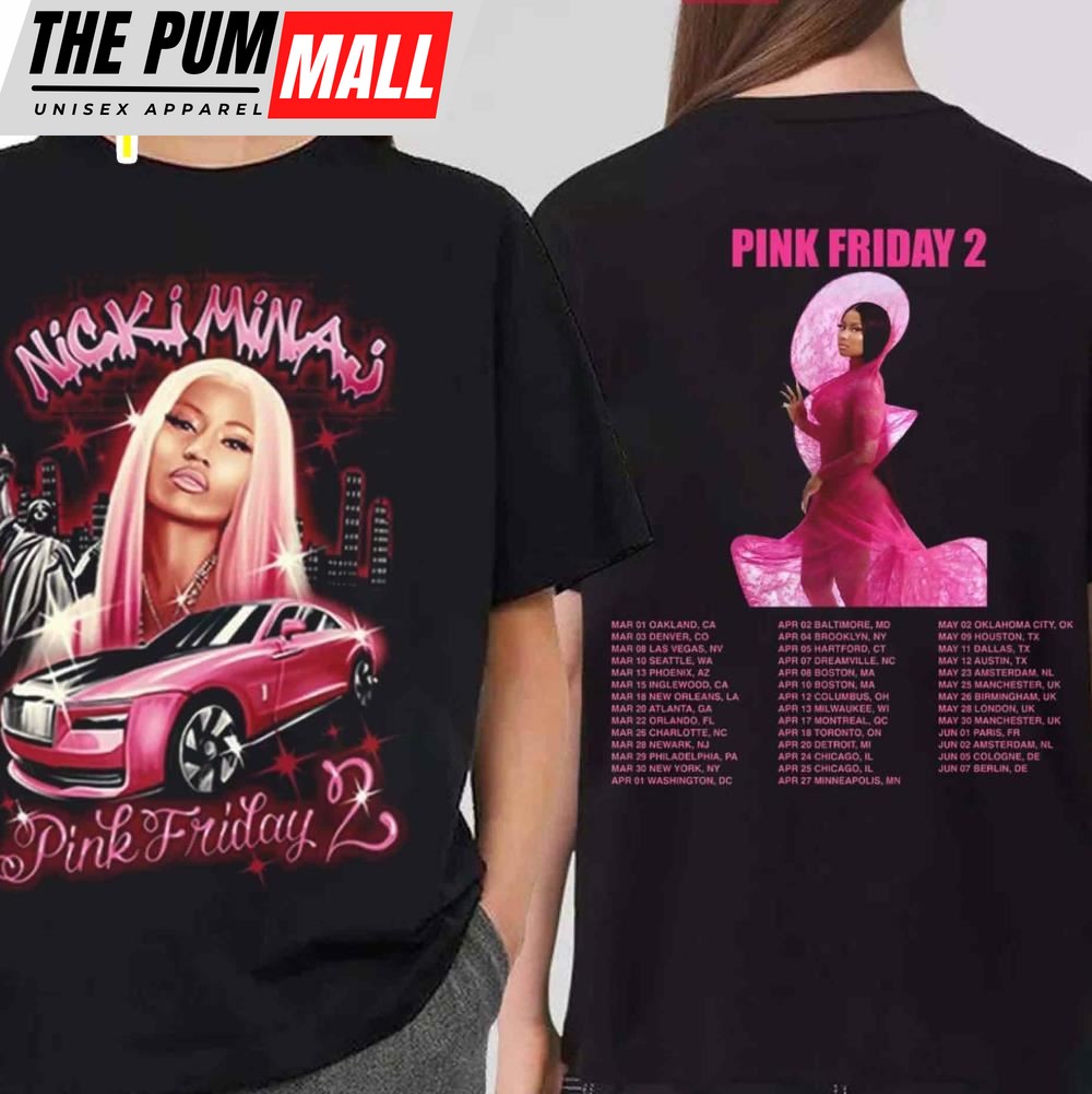 Pink Friday 2 Nicki Minaj 2024 Tour T-Shirt