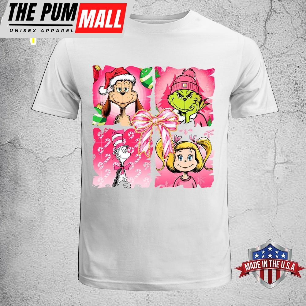 Pink Grinch Christmas Unisex T-Shirt