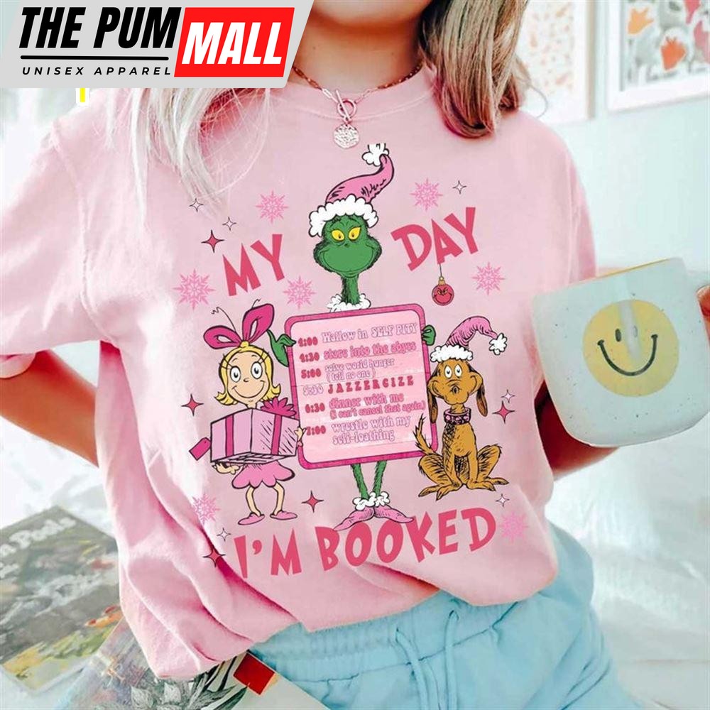 Pink Merry Grinchmas Shirt, Pink Christmas Shirt