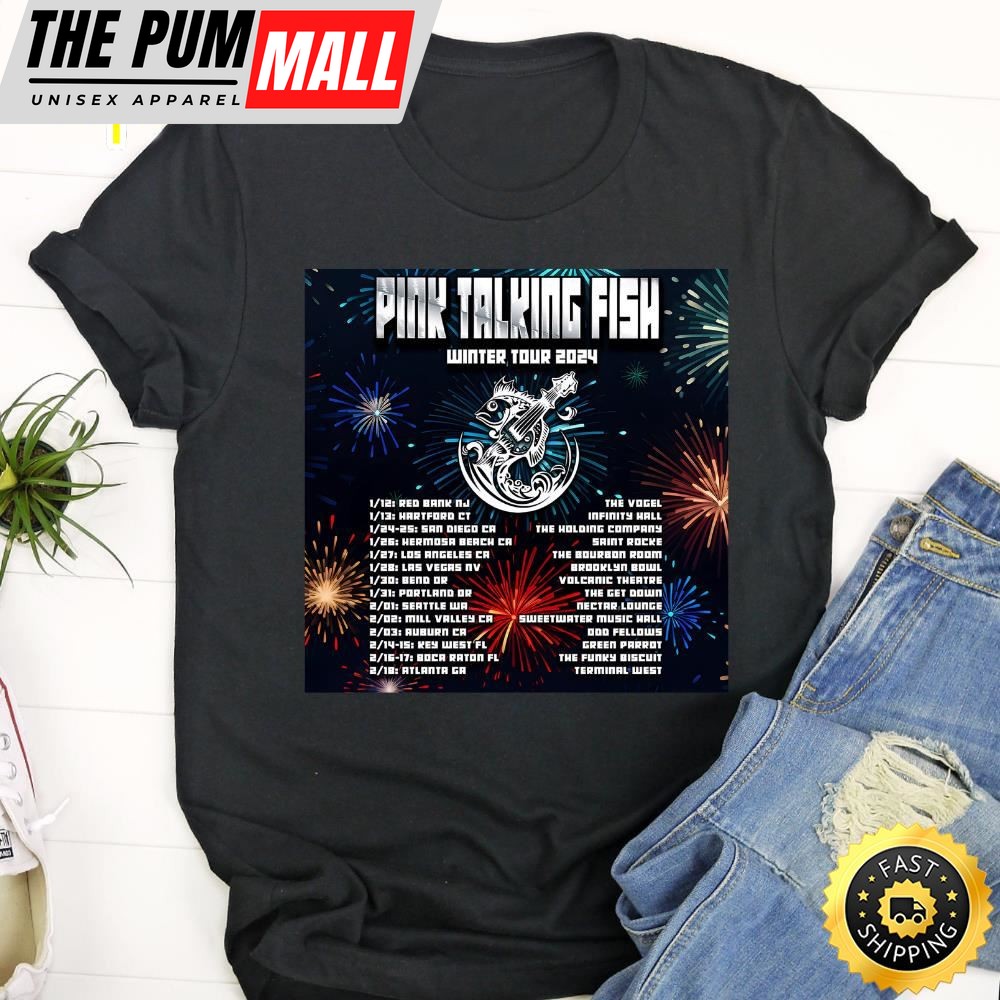 Pink Talking Fish 2025 Spring Tour Dark Side Of The Moon 50th Anniversary Celebration Tshirt