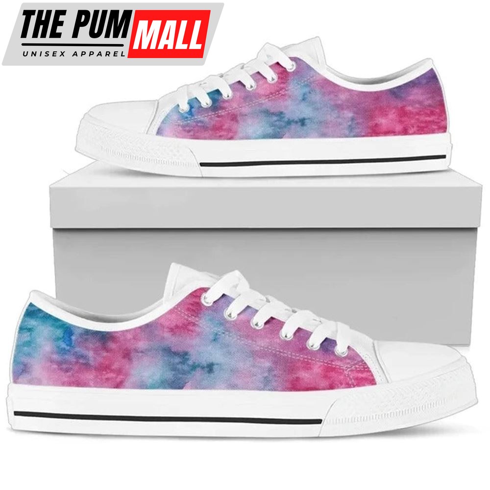 Pink Watercolor Low Top Shoes – Low Top Shoes Mens, Women