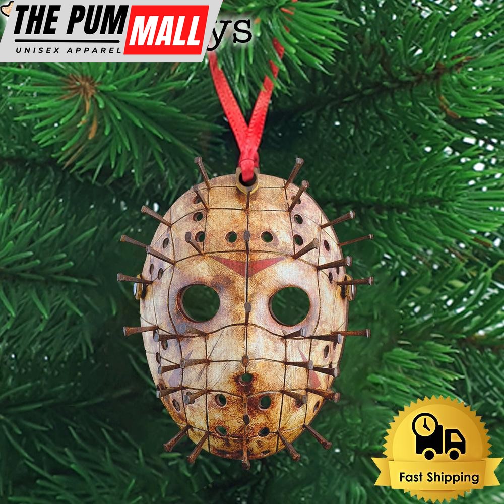 Pinned Mask Jason Voorhees Wooden Ornament Limited Edition