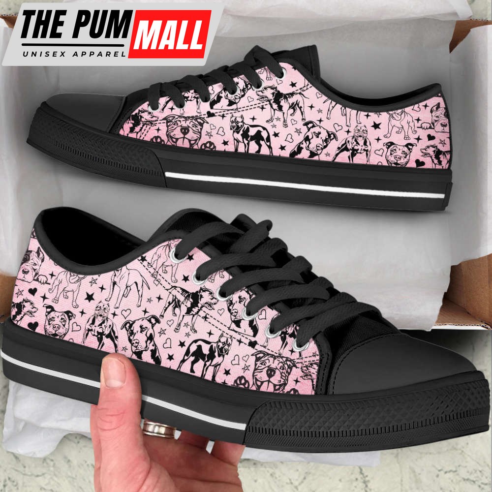 pit-bull-dog-peeking-pattern-low-top-shoes-canvas-sneakers-5xs9q0ip Pit Bull Dog Peeking Pattern Low Top Shoes Canvas Sneakers