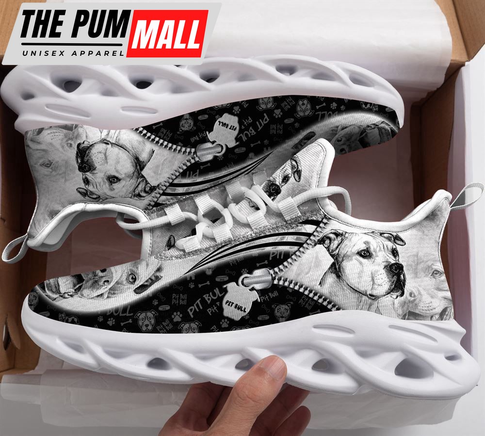 Pit Bull Sketch Max Soul Shoes For Women Men Kid, Gift For Dog Lover