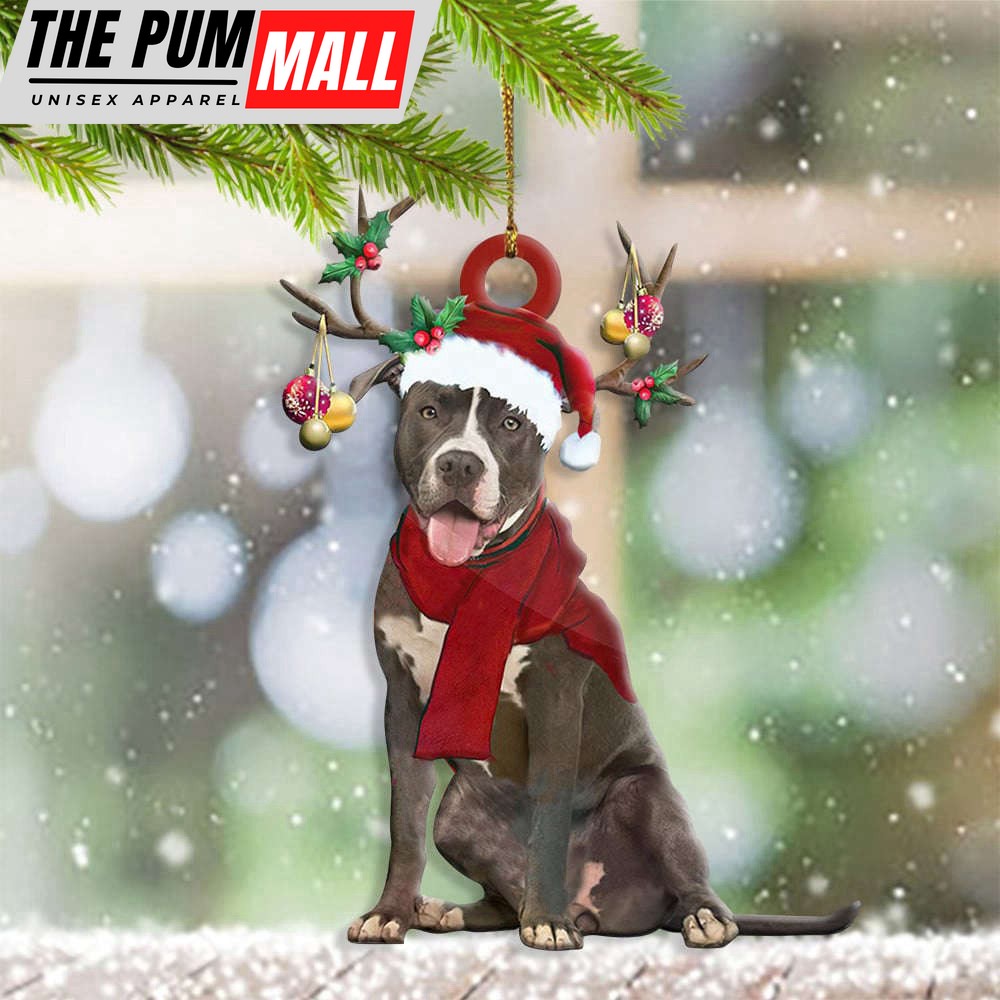 Pitbull Christmas Ornament Dog Themed Christmas Tree Ornament Gifts For Pitbull Lovers Limited Edition