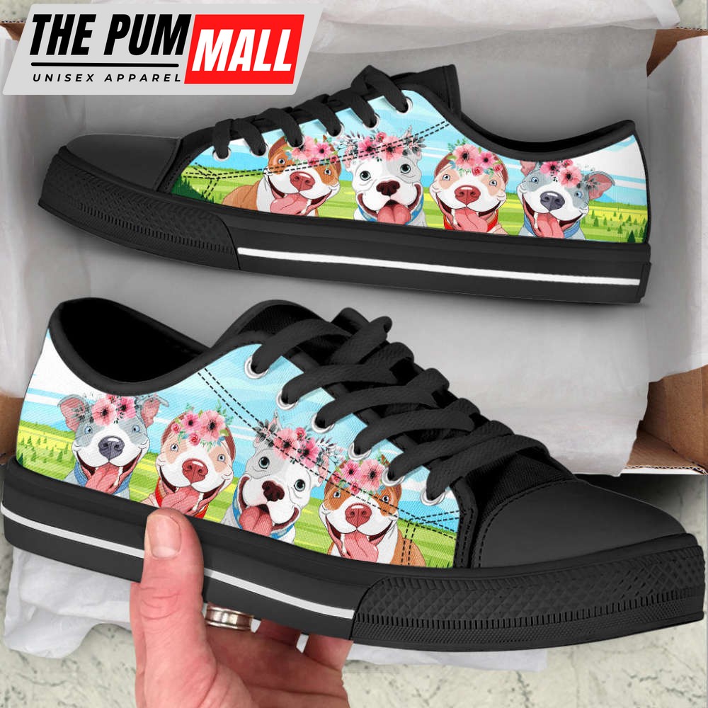 pitbull-dog-floral-wreath-low-top-shoes-canvas-sneakers-casual-shoes-ewyqvoc2 Pitbull Dog Floral Wreath Low Top Shoes Canvas Sneakers Casual Shoes