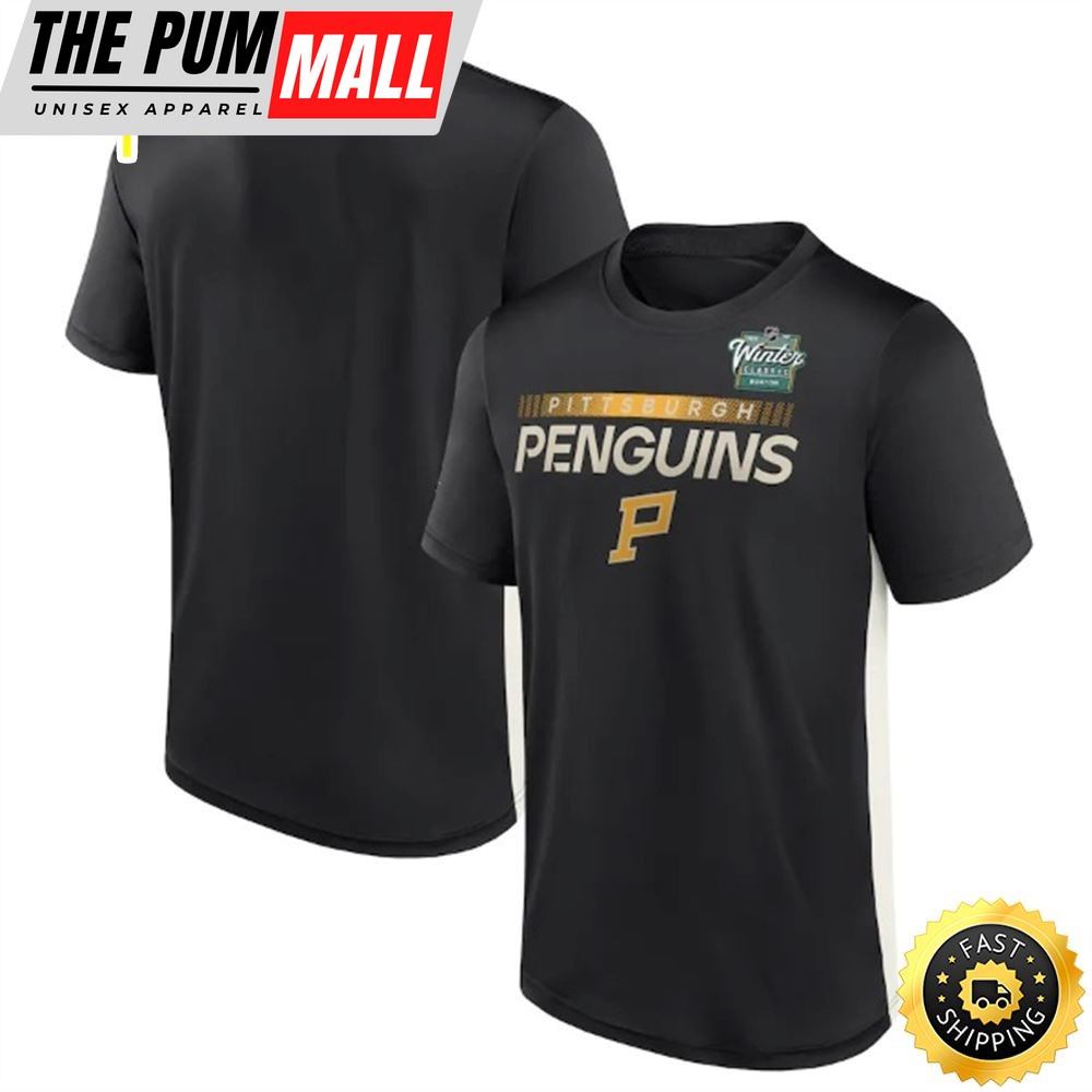 Pittsburgh Penguins Branded 2025 NHL Winter Classic Authentic Pro Black T-shirt