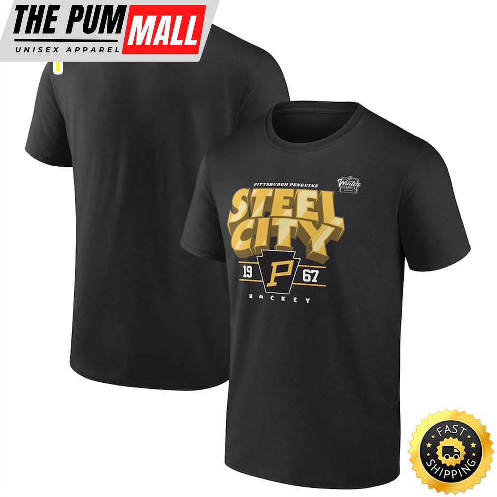 Pittsburgh Penguins Branded 2025 NHL Winter Classic Local Black T-shirt