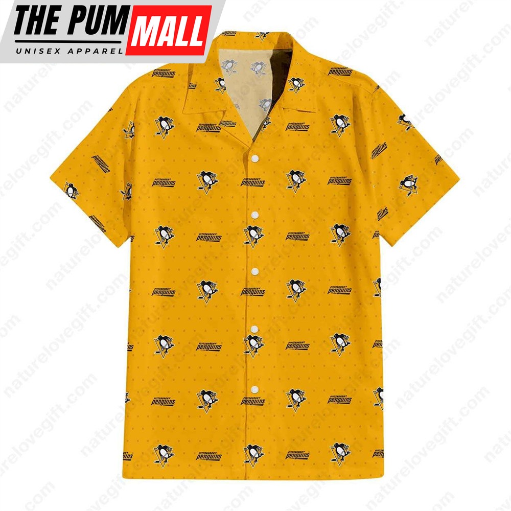 Pittsburgh Penguins Team Logo Hawaiian Shirt