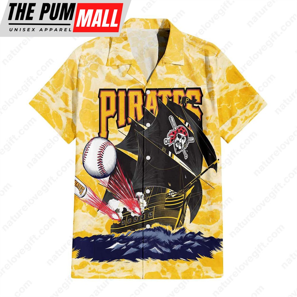 Pittsburgh Pirates Sailing High Seas Raider Hawaiian Shirt