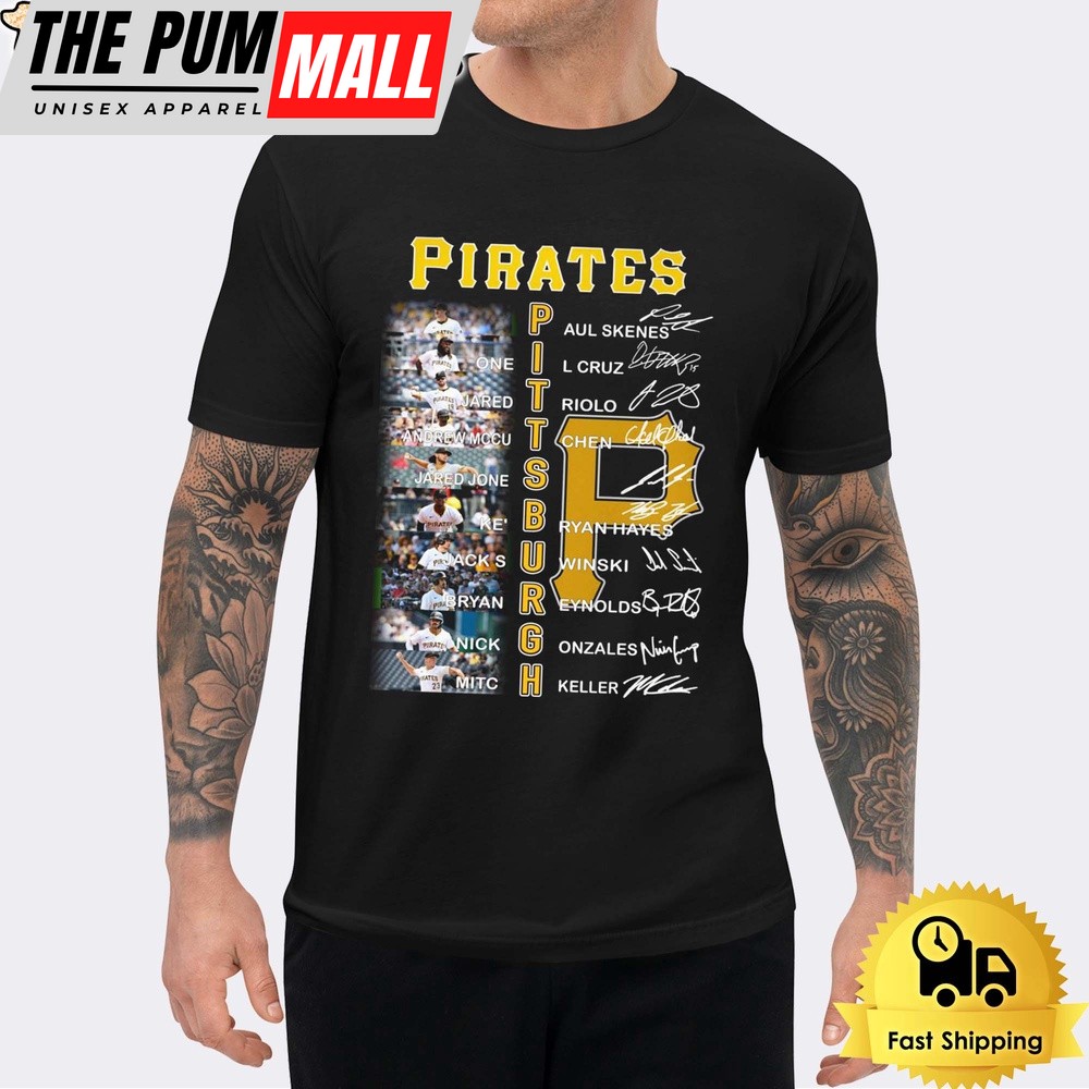 Pittsburgh Pirates Team Signature 2024 Unisex T-Shirt