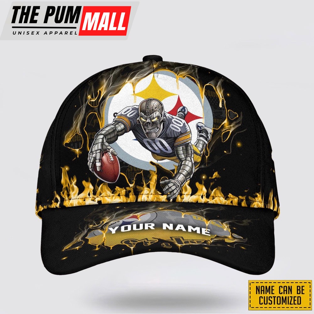 Pittsburgh Steelers All Over Printed Nfl Baseball Caps Custom Name Caps Best Gift For Fans