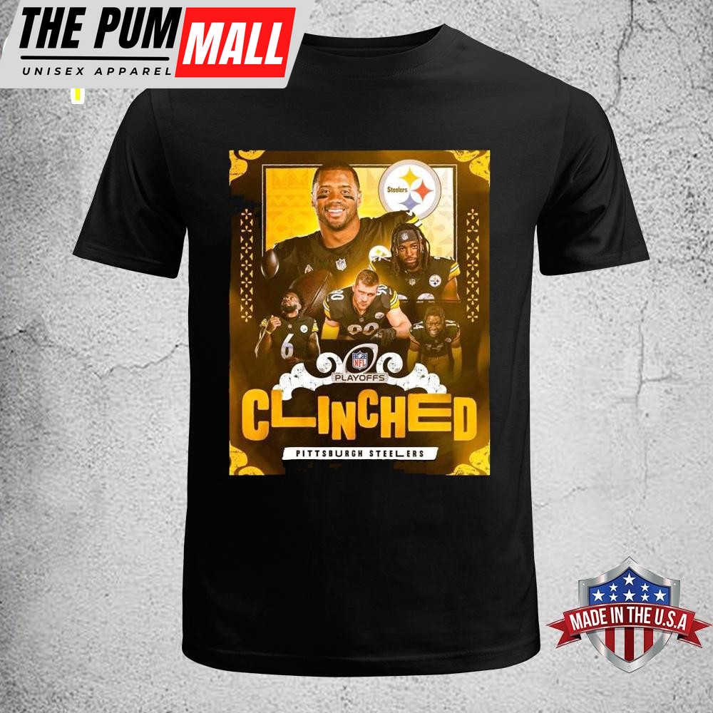 Pittsburgh Steelers Clinched The 2024 NFL Playoff Unisex T-Shirt