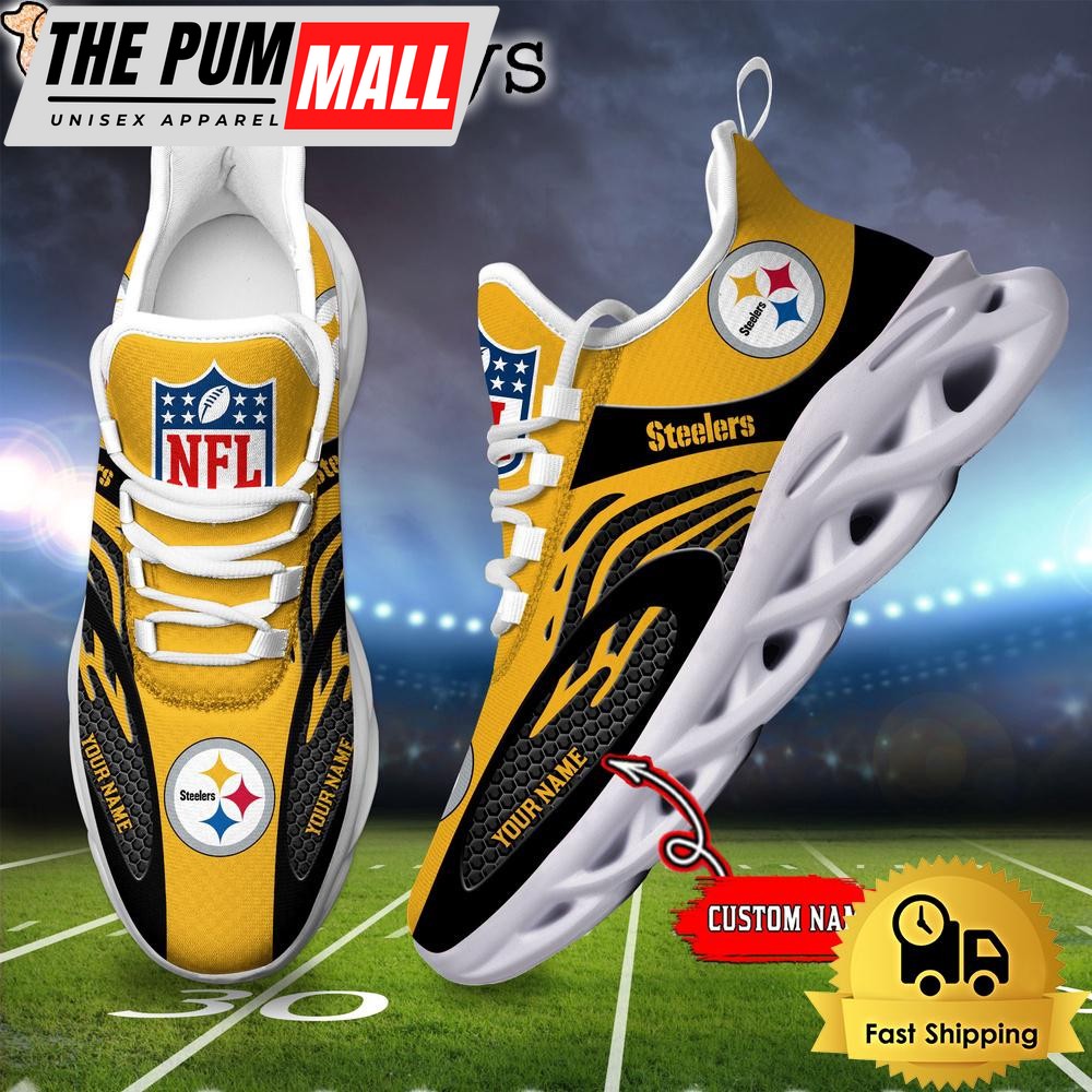 Pittsburgh Steelers Custom Max Soul Shoes