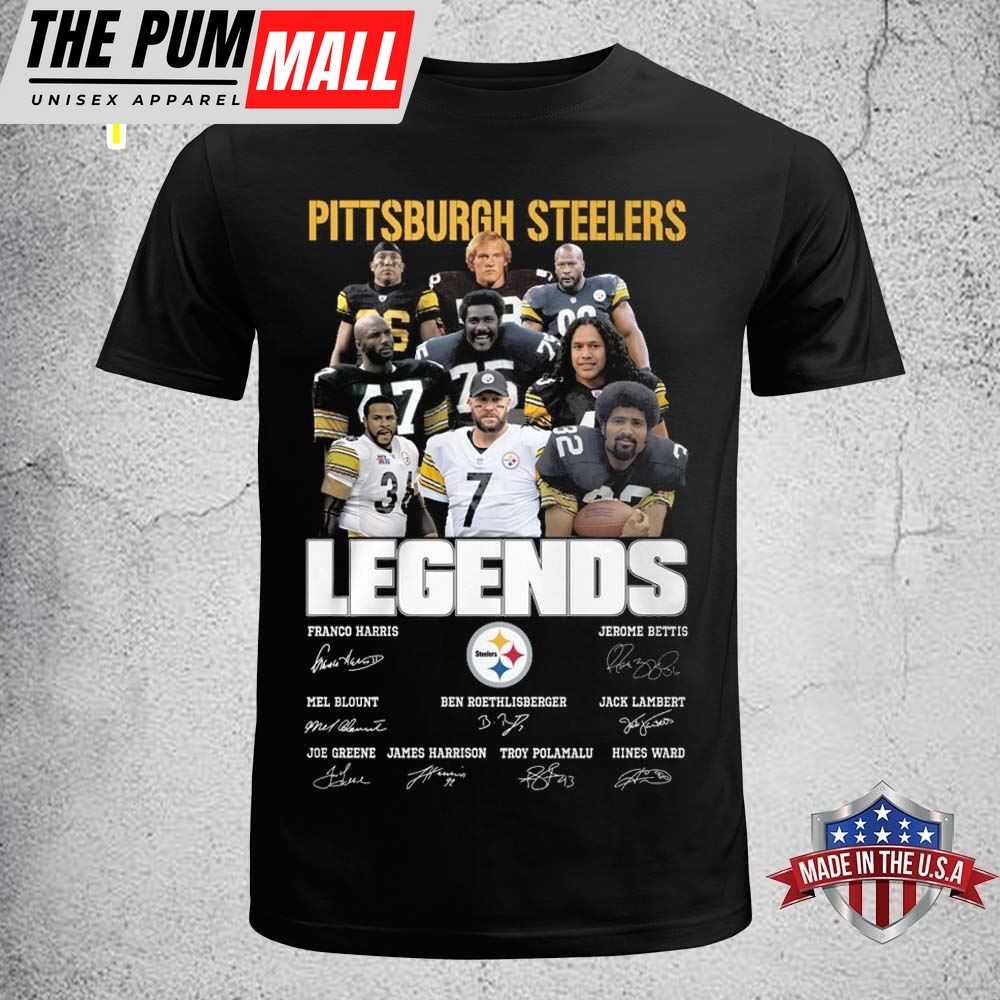 Pittsburgh Steelers Legends Unisex Black T-shirt