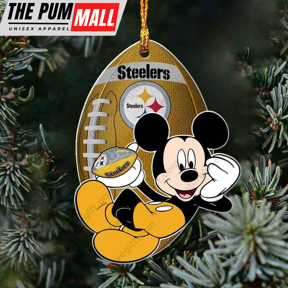Pittsburgh Steelers Mickey Mouse Ornament Disney Christmas Decorations Limited Edition