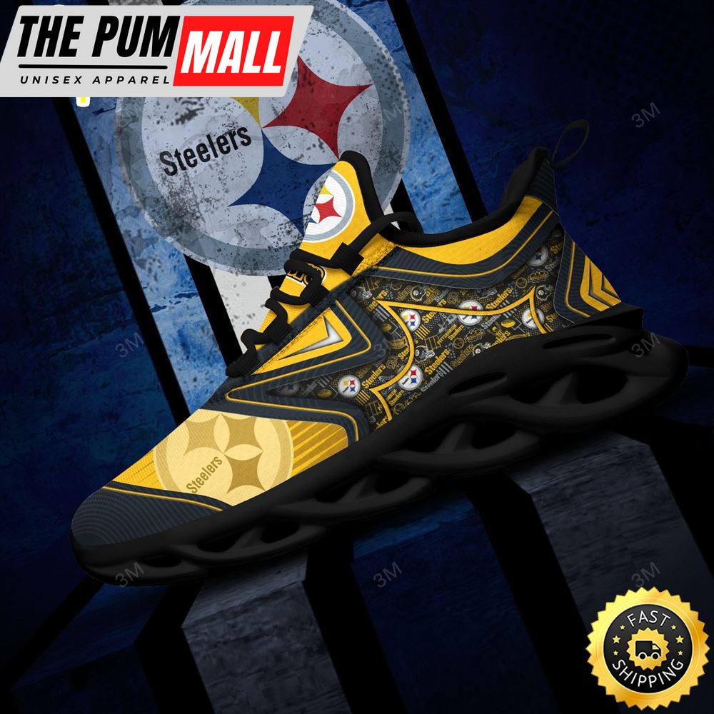 Pittsburgh Steelers NFL Clunky Shoes Running Adults Sports Sneakers Gift For Football