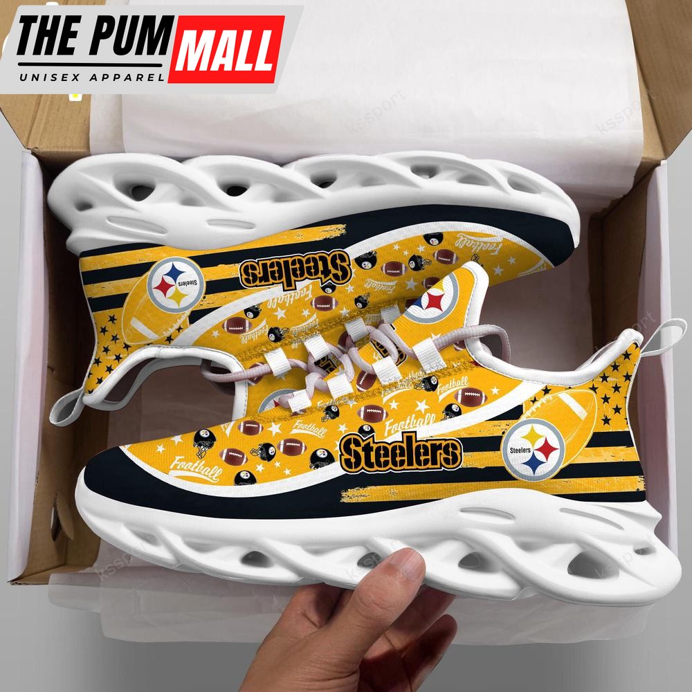 Pittsburgh Steelers NFL Clunky Sport Max Soul Shoes New Design For Fans