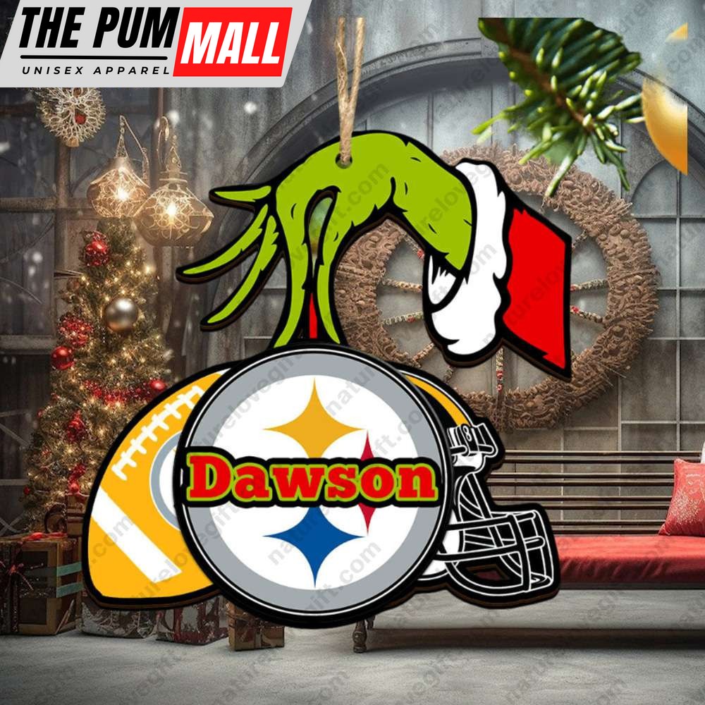 Pittsburgh Steelers NFL Custom Grinch Christmas Ornament Tree Decorations Limited Edition