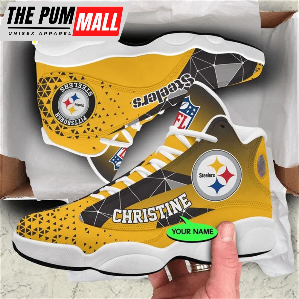Pittsburgh Steelers NFL Personalized Jordan 13 Shoes Gift For Fans Sport
