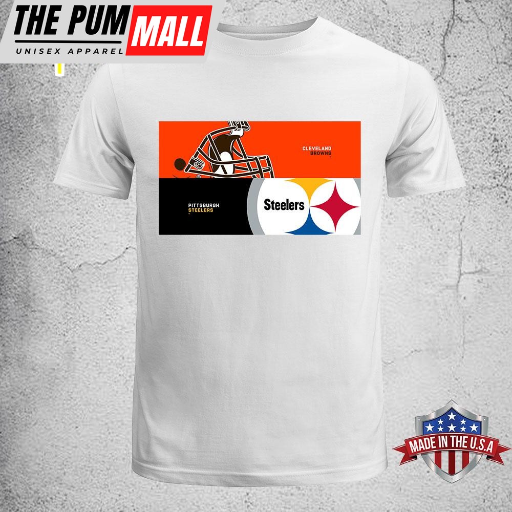 Pittsburgh Steelers Vs Cleveland Browns Logo Nfl T-Shirt