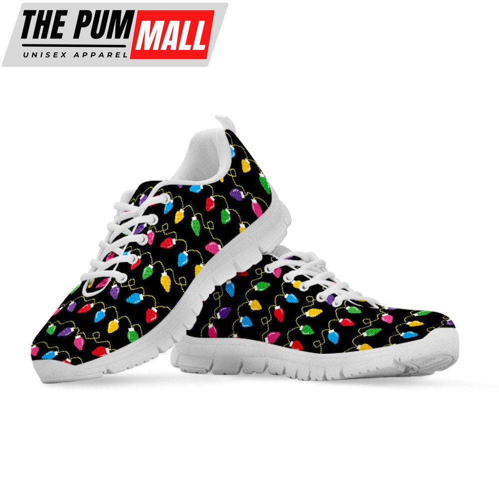 pixel-christmas-lights-print-white-running-shoes-gift-for-men-and-women-1tvwzvxb Pixel Christmas Lights Print White Running Shoes, Gift For Men And Women