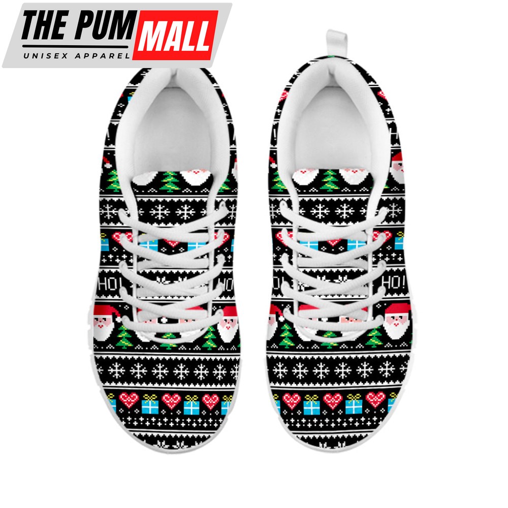 pixel-christmas-santa-claus-print-white-running-shoes-gift-for-men-and-women-5rf0pq5g Pixel Christmas Santa Claus Print White Running Shoes, Gift For Men And Women