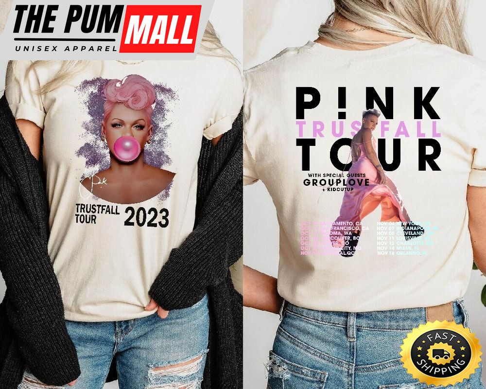 Pnk Summer Carnival 2023 Trustfall Album Tee Pink Singer Tour Music Festival Shirt Concert Apparel Tour Shirt