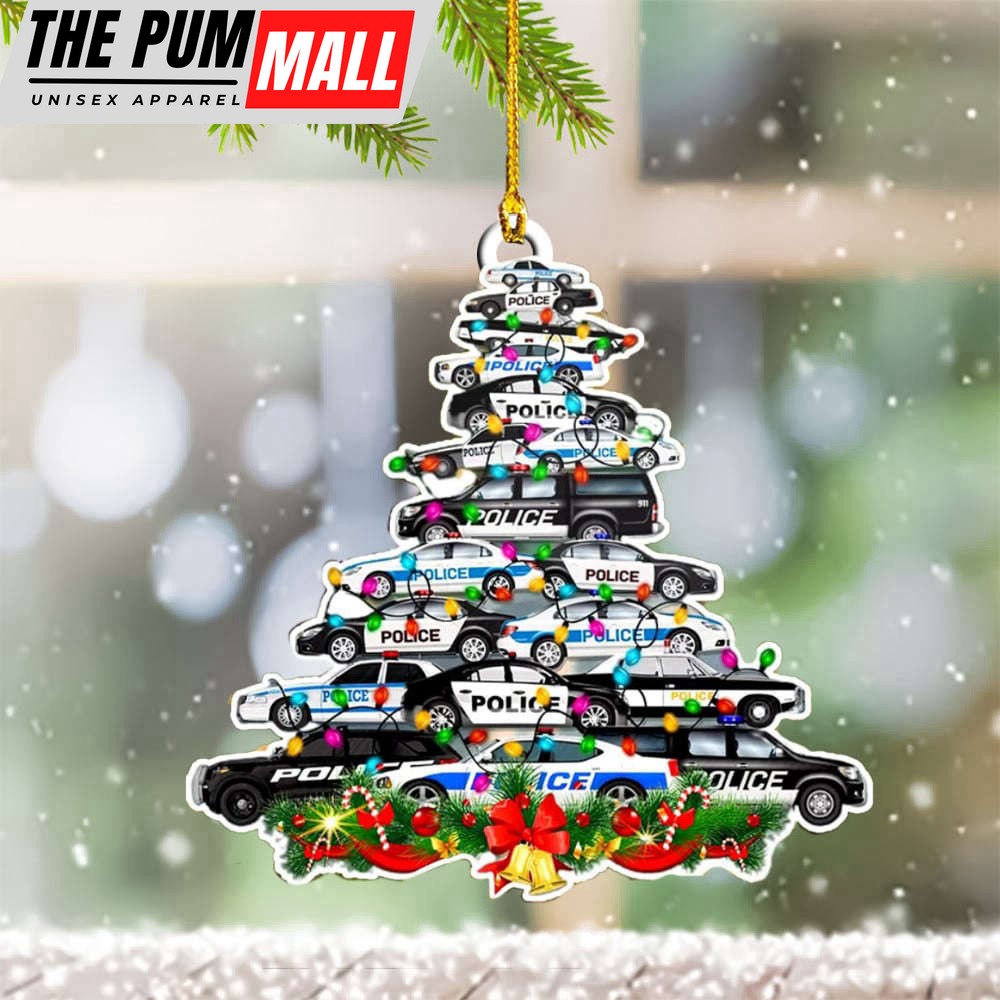 Police Ornament Police Car Christmas Ornament Decorations Christmas Tree Limited Edition