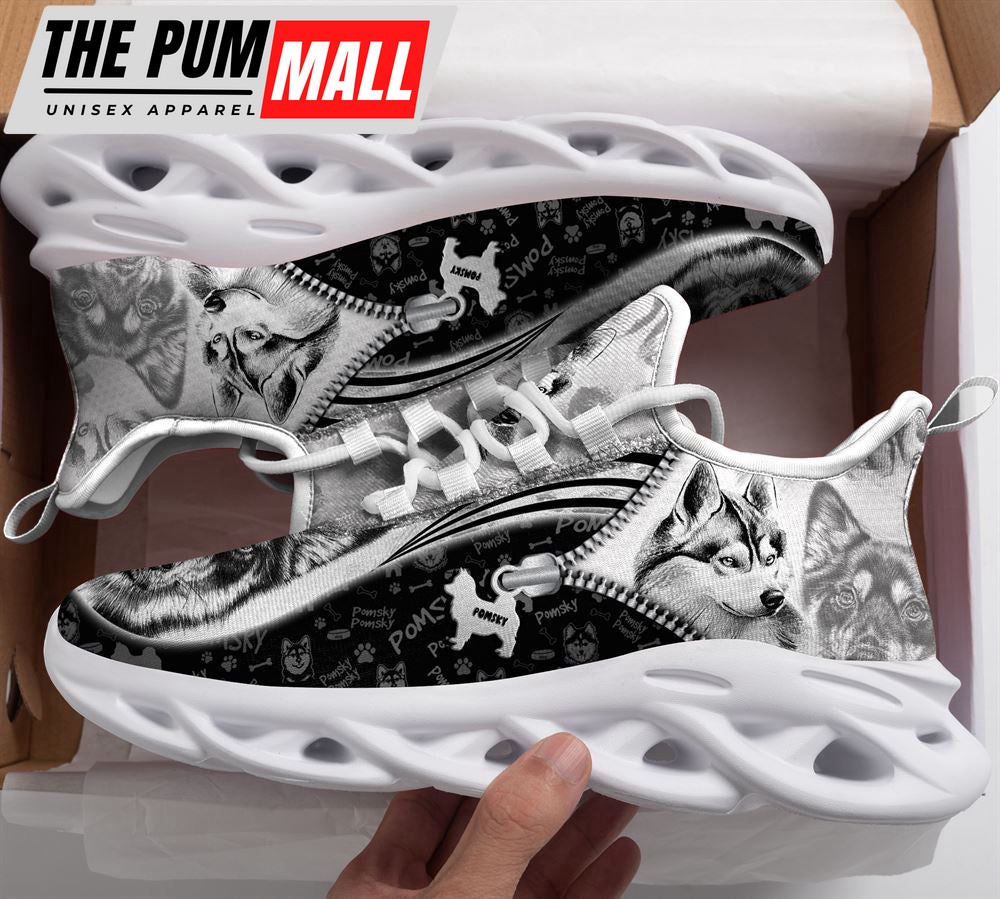 Pomsky Sketch Max Soul Shoes For Women Men Kid, Gift For Dog Lover