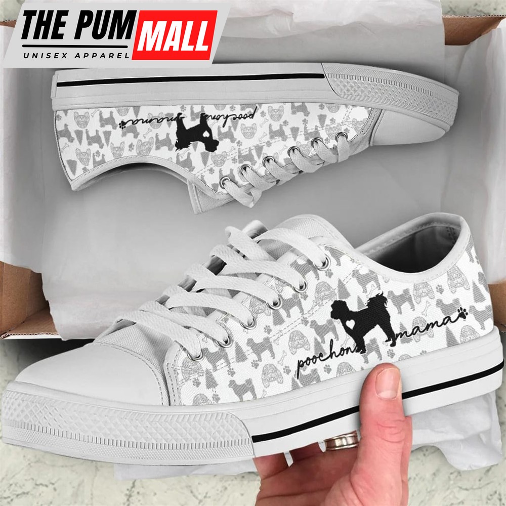 Poochon Low Top Shoes – Dog Walking Shoes Men Women – Dog Memorial Gift