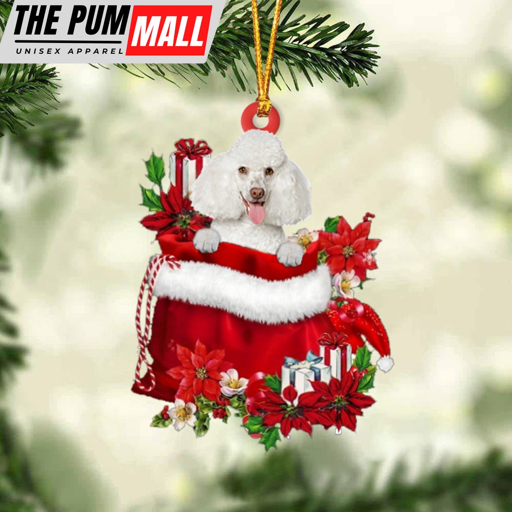 Poodle 2 In Gift Bag Christmas Ornament – Car Ornaments – Gift For Dog Lovers Limited Edition