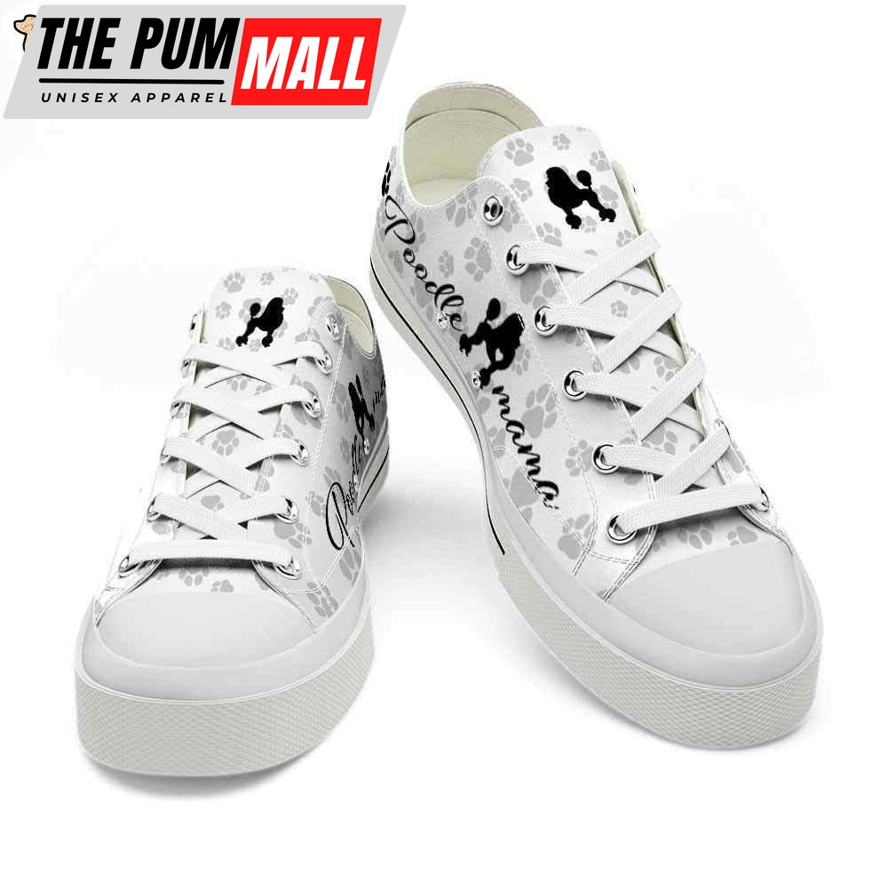 poodle-paws-pattern-low-top-shoes-happy-international-dog-day-canvas-sneaker-2xe4rd8l Poodle Paws Pattern Low Top Shoes – Happy International Dog Day Canvas Sneaker – Owners Gift Dog Breeders