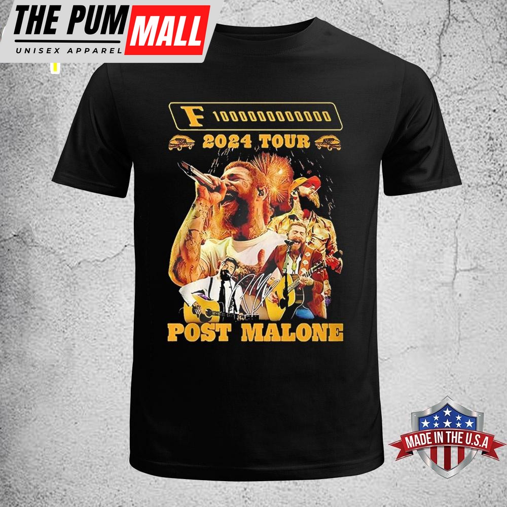 Post Malone F 1 Trillion Music Tour 2024 Unisex T-Shirt