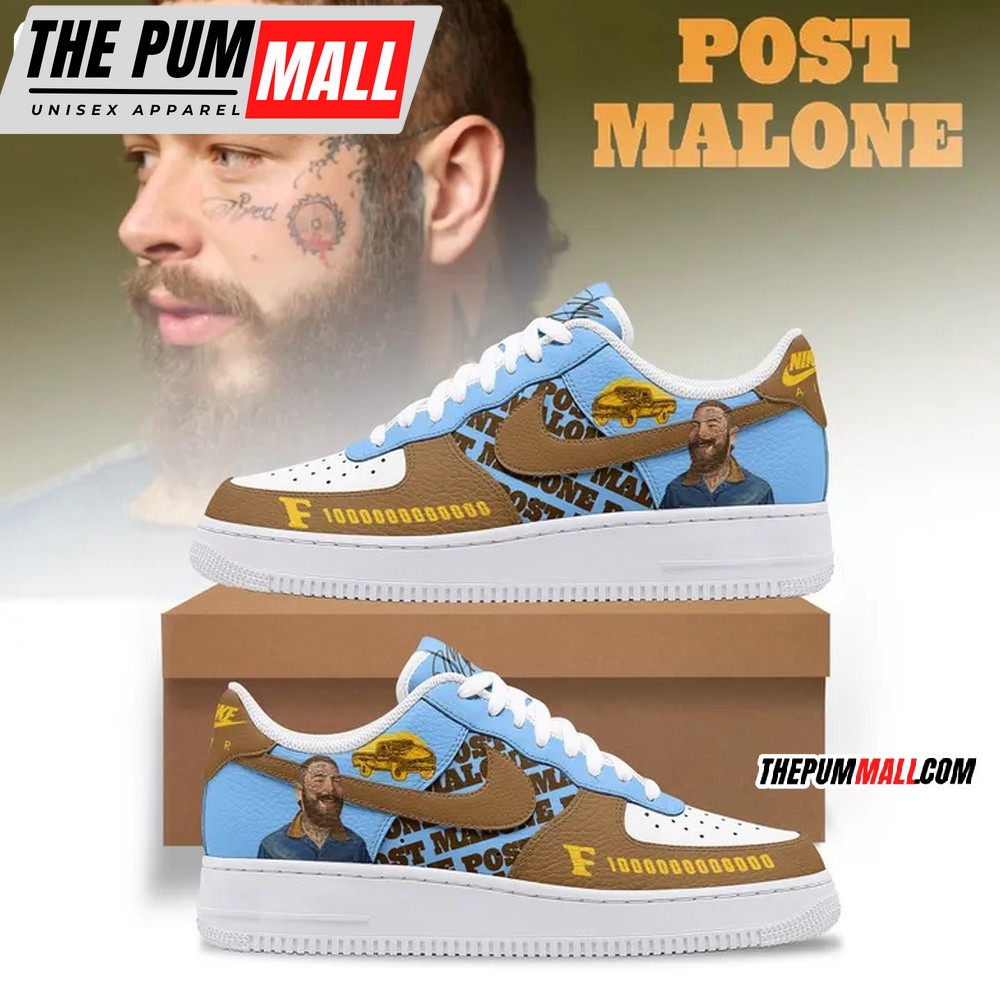 Post Malone The F-1 Trillion Tour Air Force 1 Shoes Sneaker