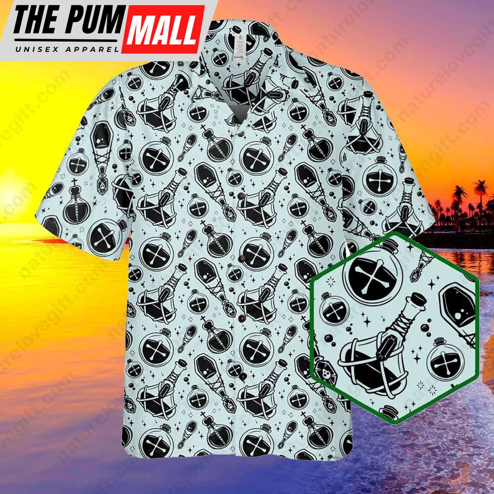 Potion Bottles Hawaiian Shirt DnD Dungeons and Dragons DM Gift