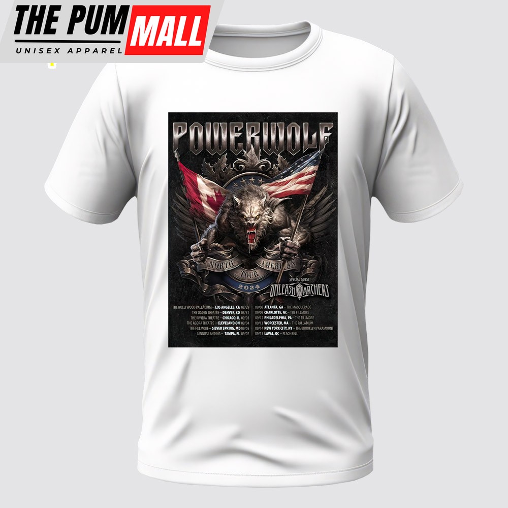 Powerwolf Announces 2025 North American Tour Dates Unisex T-Shirt